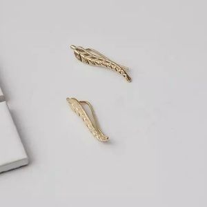 Jewelry - Goddess Gold Leaf Crawler Earrings Jewelry - Goddess Gold Leaf Crawler Earrings